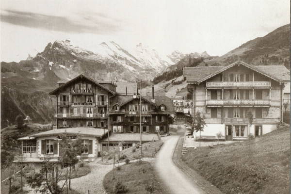 Dorfstrasse Mürren, ca. 1900