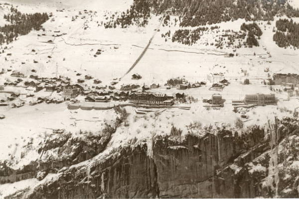 Mürren Flugansicht, 1940